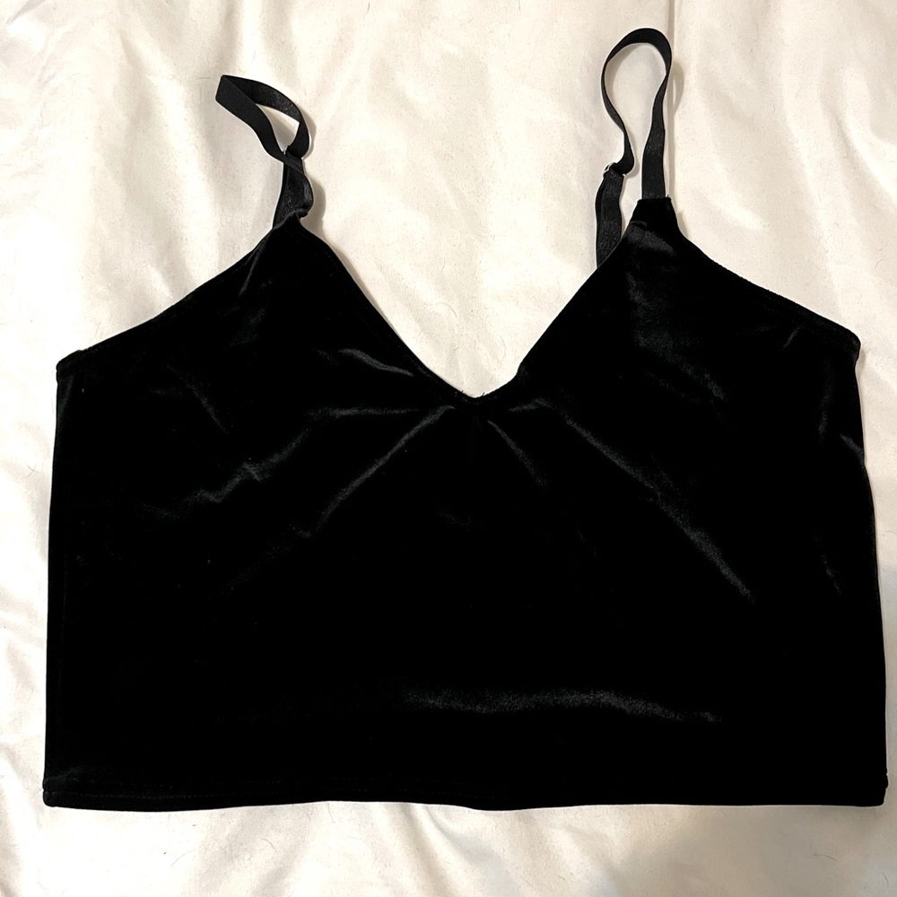 Blackmilk Clothing Velvet Crop top L